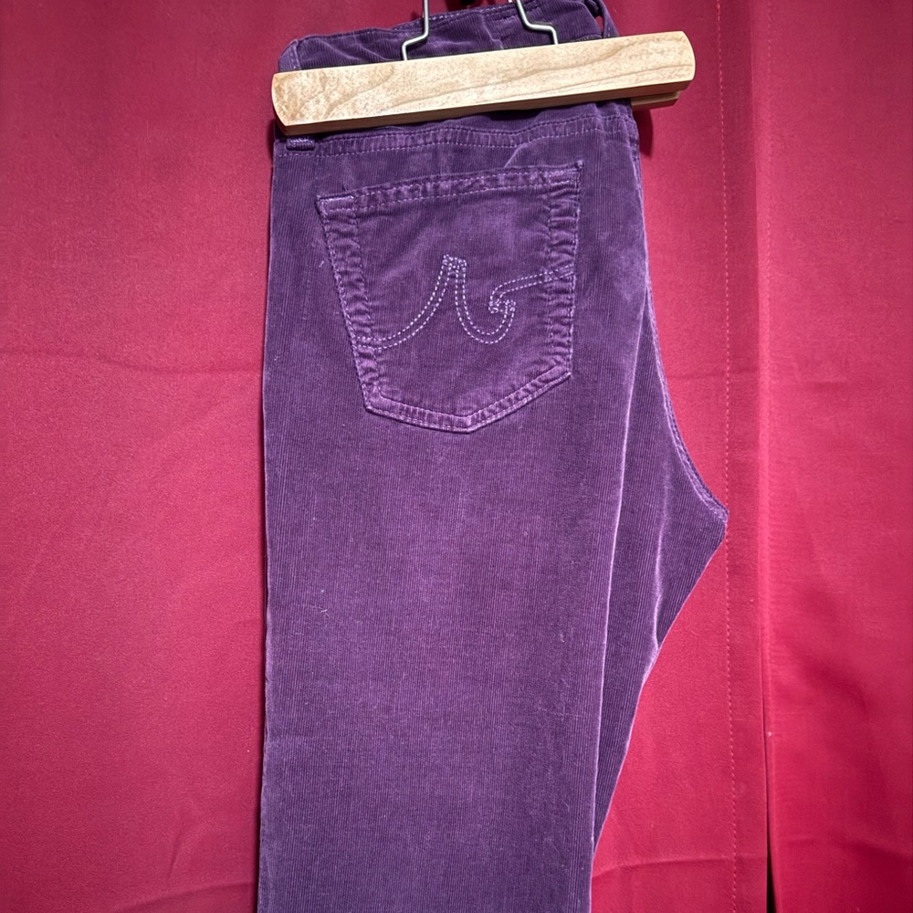 The Stevie Slim Straight Purple Corduroy Size 28R